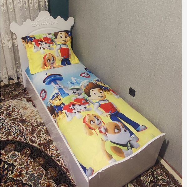 روتختی کشدار تخت یک نفره عروسکی طرح سگ نگهبان