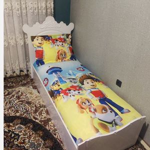 خرید اینترنتی روتختی کشدار تخت یک نفره عروسکی طرح سگ نگهبان