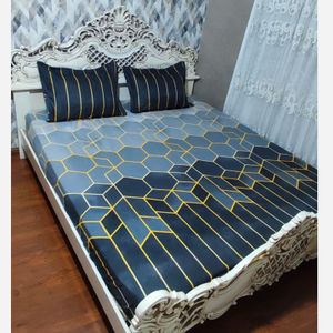 مشخصات روتختی نیم ست تخت دونفره  طرح سه بعدی 