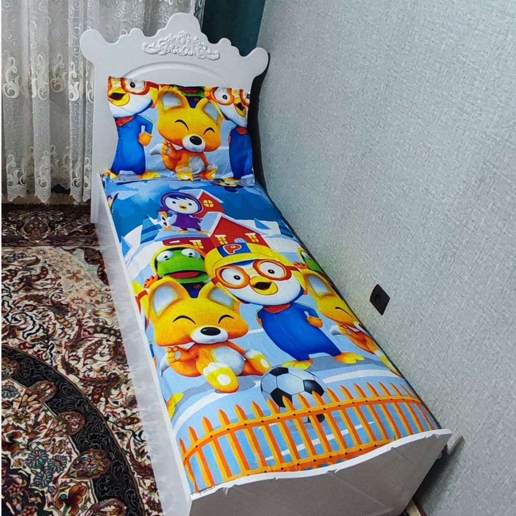 قیمت نیم ست روتختی دوتیکه پسرانه طرح پرورو پنگوئن کوچولو