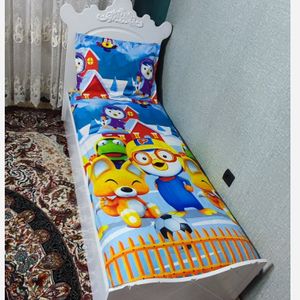 فروش اینترنتی نیم ست روتختی دوتیکه پسرانه طرح پرورو پنگوئن کوچولو