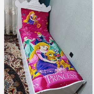 خرید اینترنتی ملحفه کشدار تخت دخترانه طرح سیندرلا