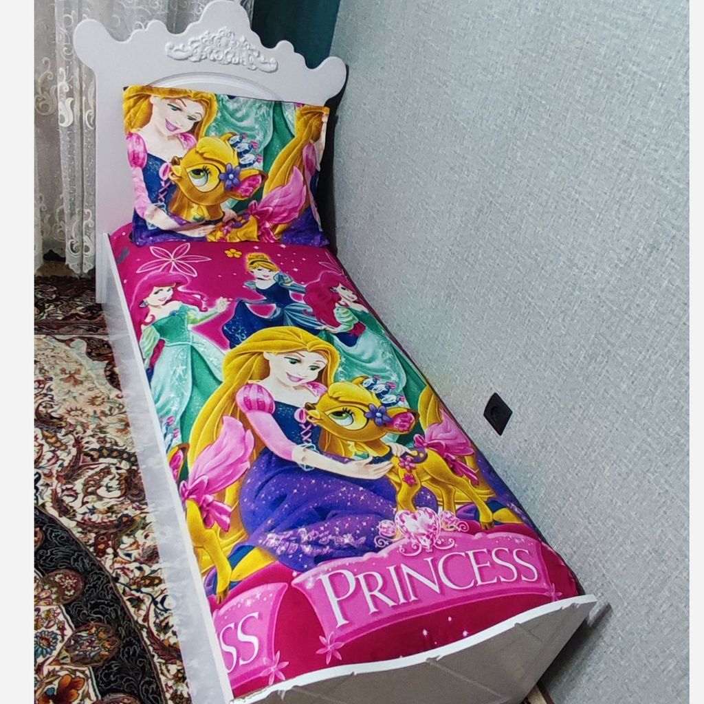 خرید آنلاین ملحفه کشدار تخت دخترانه طرح سیندرلا