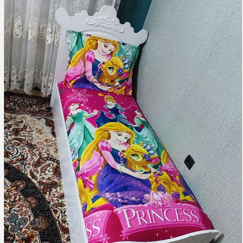 مشخصات ملحفه کشدار تخت دخترانه طرح سیندرلا