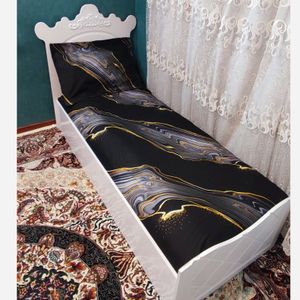 روتختی دورکشدوزی شده سنگی مشکی جدید یک نفره