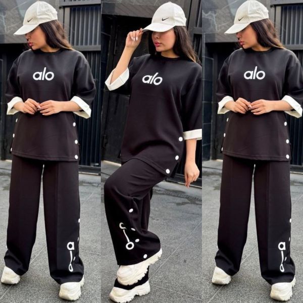 تیشرت و شلوار زنانه طرح alo