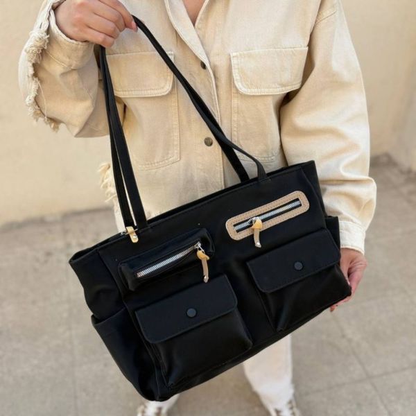 کیف دوشی زنانه و دخترانه رنگی مدل سایماه پروانه