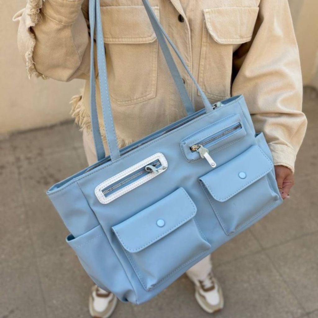 قیمت ارزان کیف دوشی زنانه و دخترانه رنگی مدل سایماه پروانه