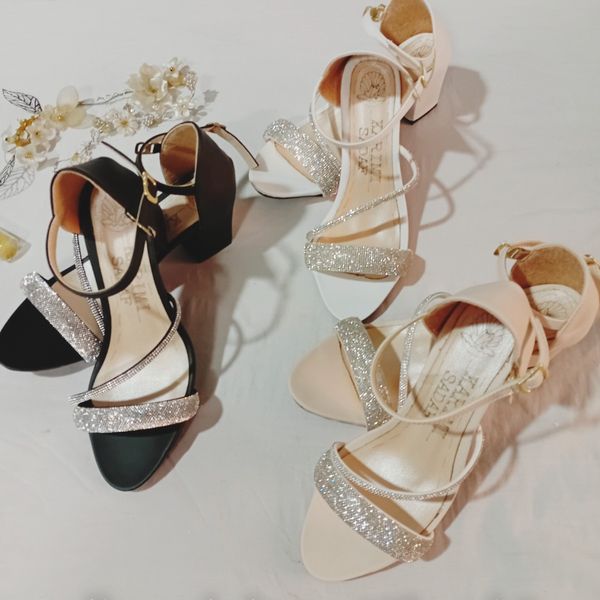 کفش مجلسی زنانه و دخترانه نگین خارجی مدل مهلا