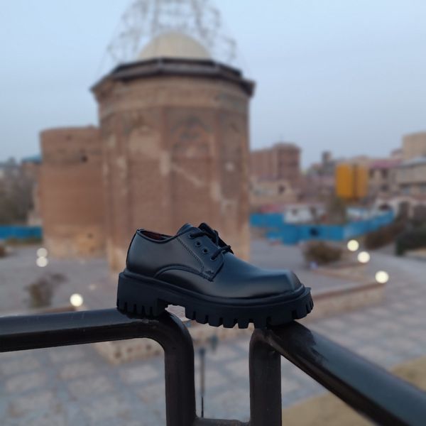 کتونی کالج مردانه لوفر برت پنجه مربع ورنی مات کیفیت بالا