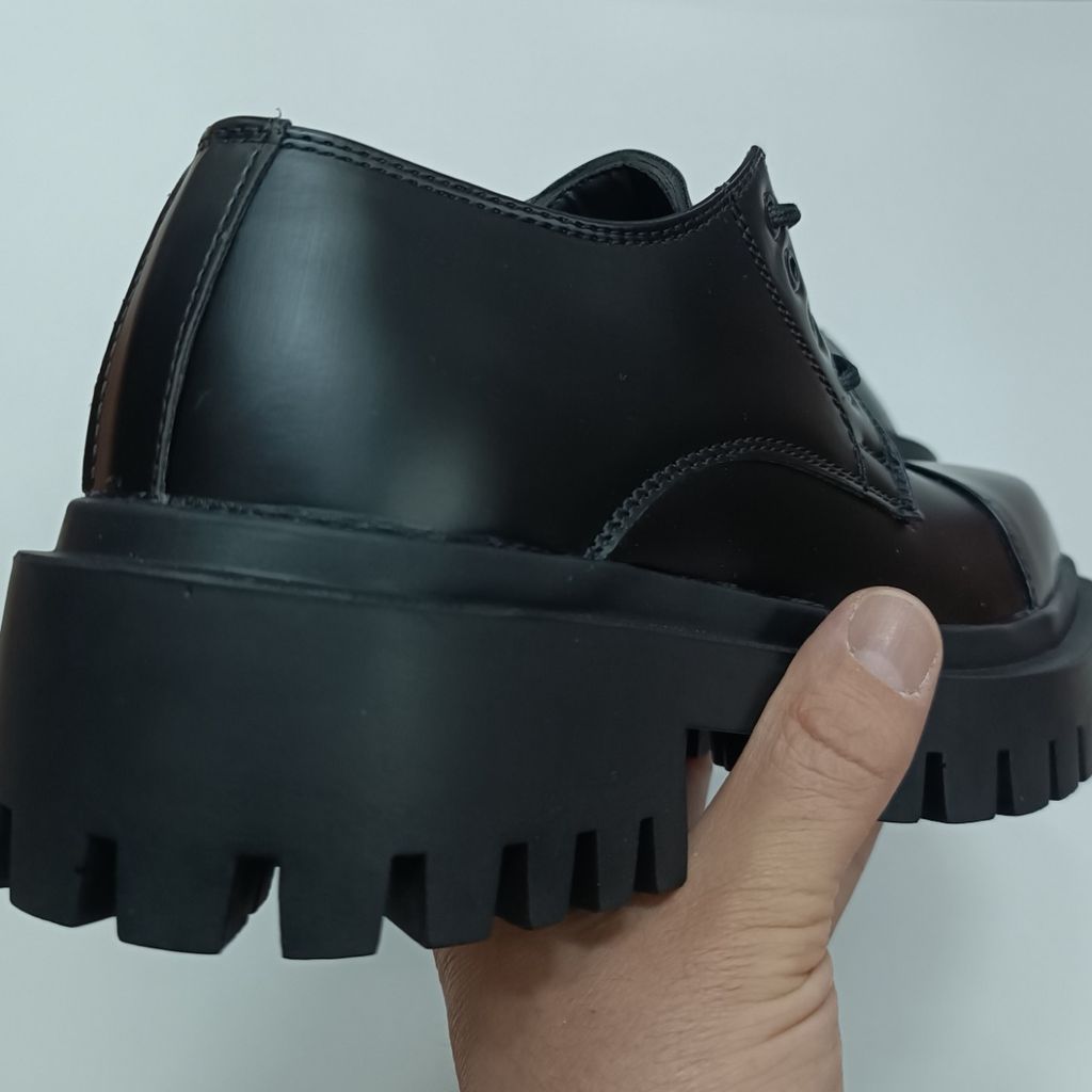 قیمت ارزان کتونی کالج مردانه لوفر پنجه مربع ورنی مات کیفیت بالا