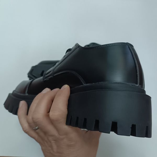 کتونی کالج مردانه لوفر پنجه مربع برت ورنی مات کیفیت بالا