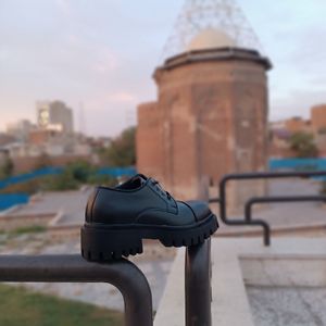 خرید انلاین کتونی کالج مردانه لوفر پنجه مربع ورنی مات کیفیت بالا