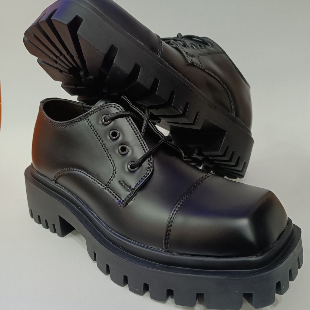 خرید آنلاین کتونی کالج مردانه لوفر پنجه مربع ورنی مات کیفیت بالا