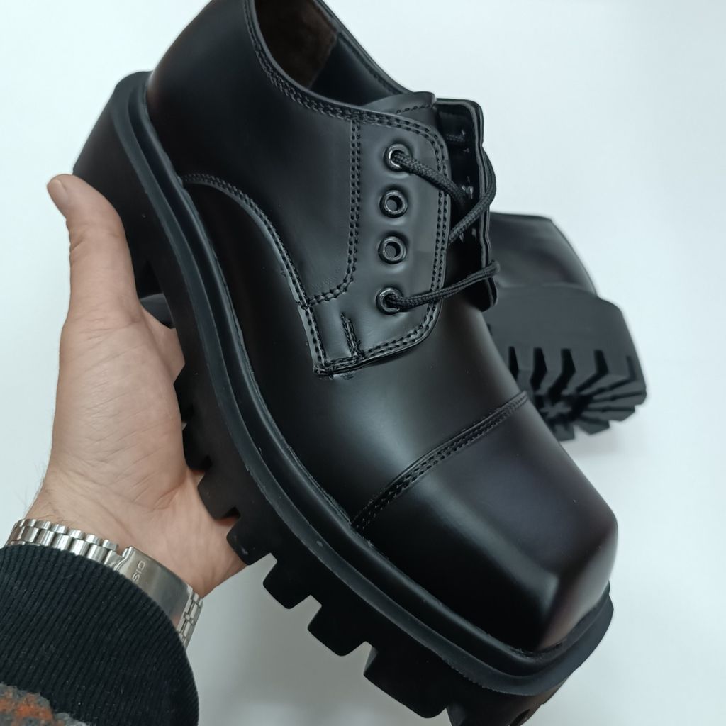 قیمت کتونی کالج مردانه لوفر برت پنجه مربع ورنی مات کیفیت بالا