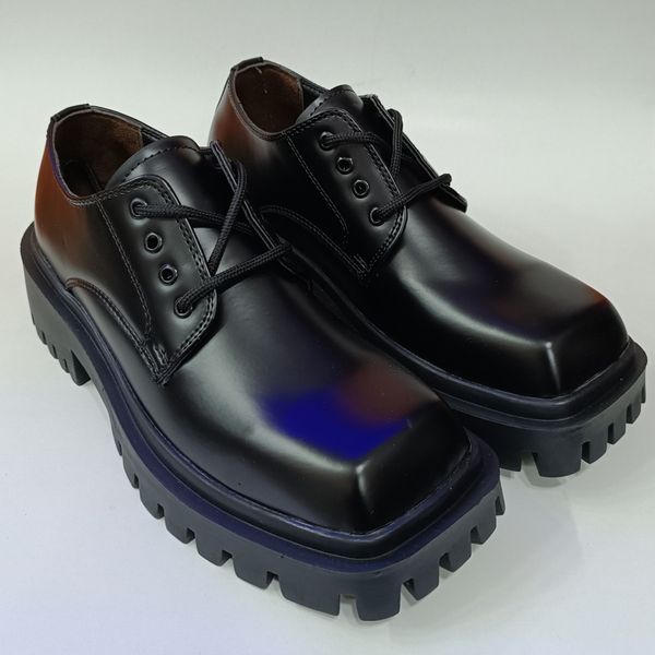 کتونی کالج مردانه لوفر برت پنجه مربع ورنی مات کیفیت بالا