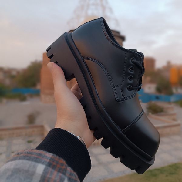 کتونی کالج مردانه لوفر برت پنجه مربع ورنی مات کیفیت بالا