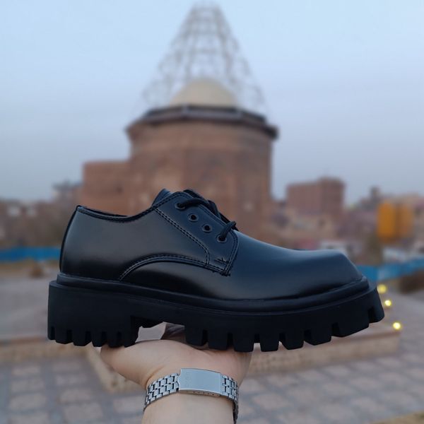 کتونی کالج مردانه لوفر برت پنجه مربع ورنی مات کیفیت بالا