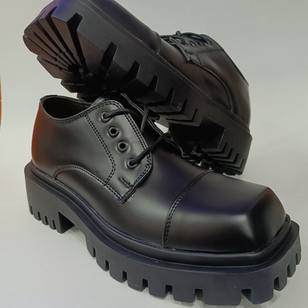 فروش اینترنتی کتونی کالج مردانه لوفر برت پنجه مربع ورنی مات کیفیت بالا