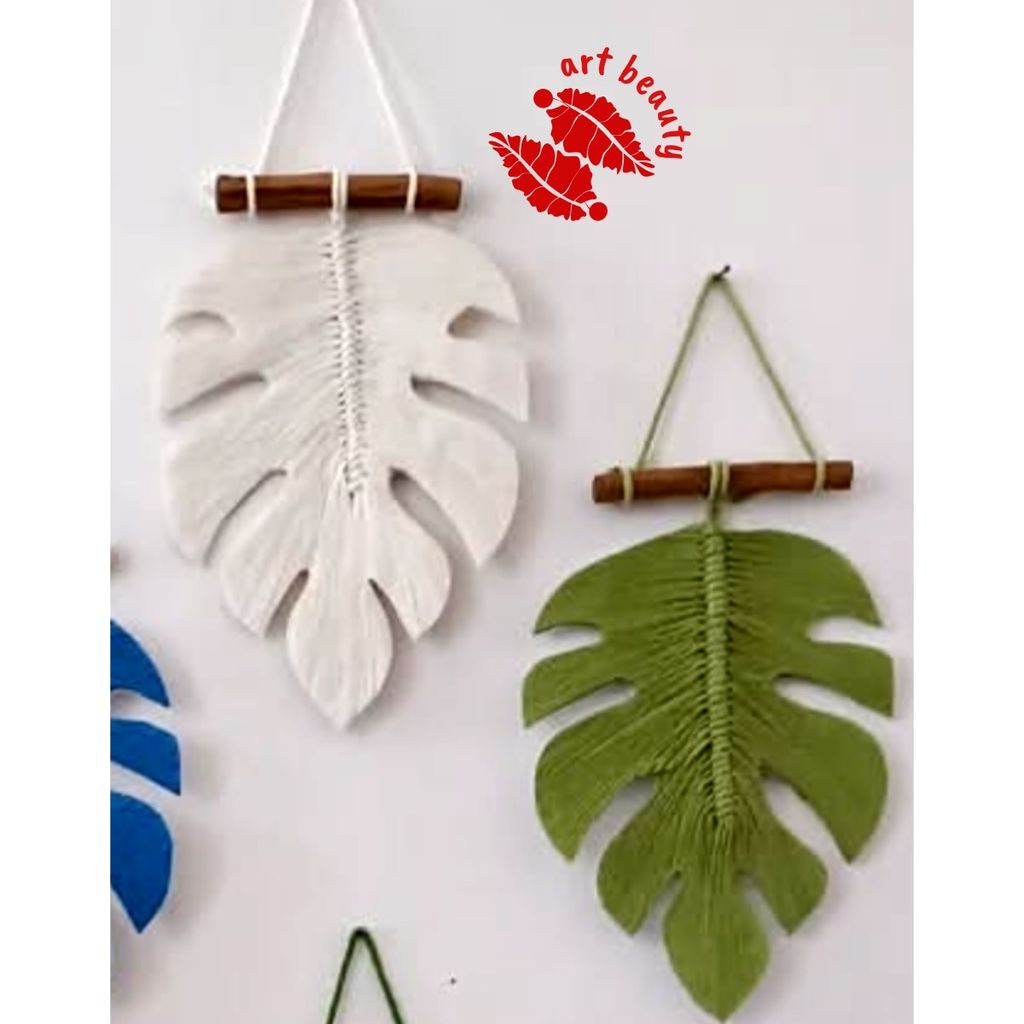 خرید اینترنتی تک برگ انجیری مکرومه طرح تاک