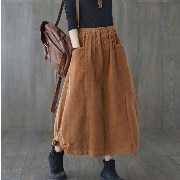 دامن مخمل کبریتی پاییزه مدل فانتزی