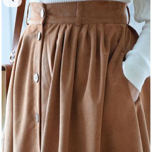 قیمت ارزان دامن مخمل کبریتی پرچین