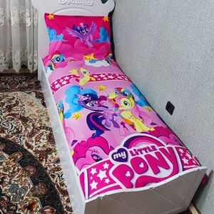 مشخصات روتختی یک نفره دخترانه پونی کوچولو روکش تشک دخترانه صورتی pony پونی
