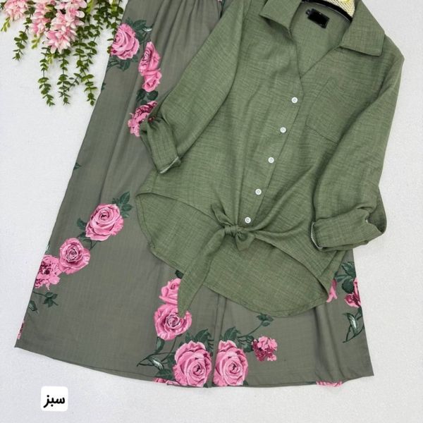 شومیز شلوار گلبو