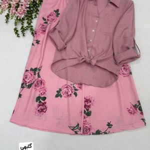 خرید آنلاین شومیز شلوار گلبو