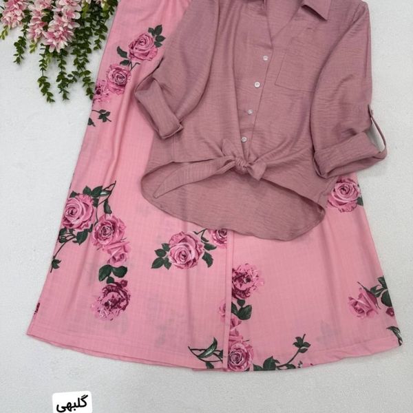 شومیز شلوار گلبو