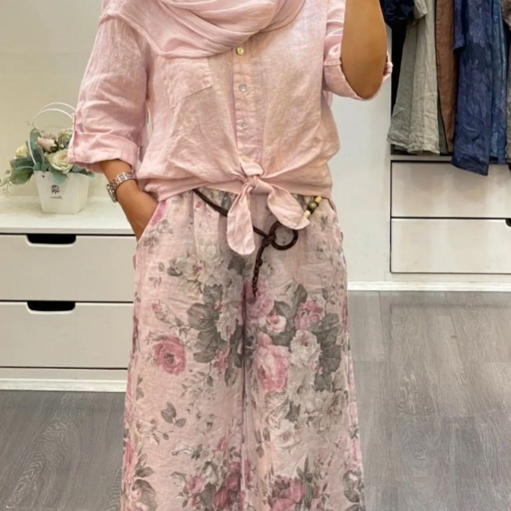 مشخصات شومیز شلوار گلبو