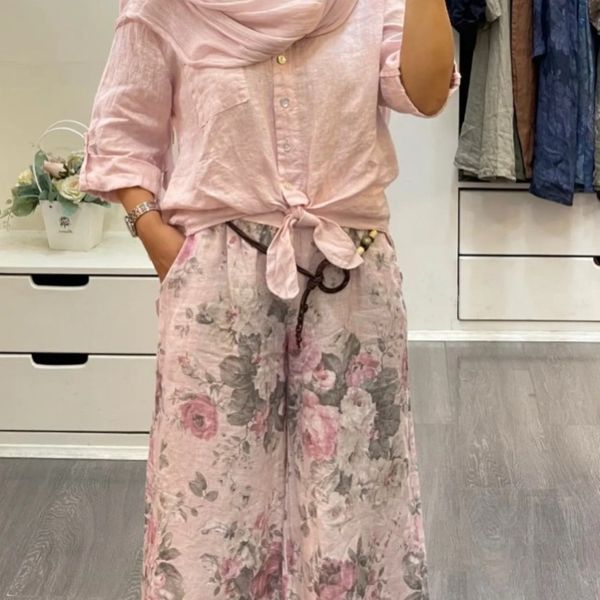 شومیز شلوار گلبو