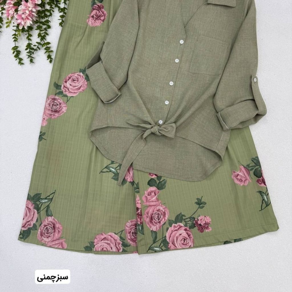 خرید اینترنتی شومیز شلوار گلبو