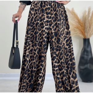 شلوار پلنگی بگ سندبادی زنانه