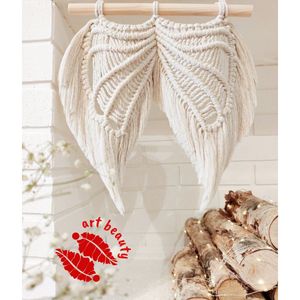 بال فرشته مکرومه دکوری طرح آنجل