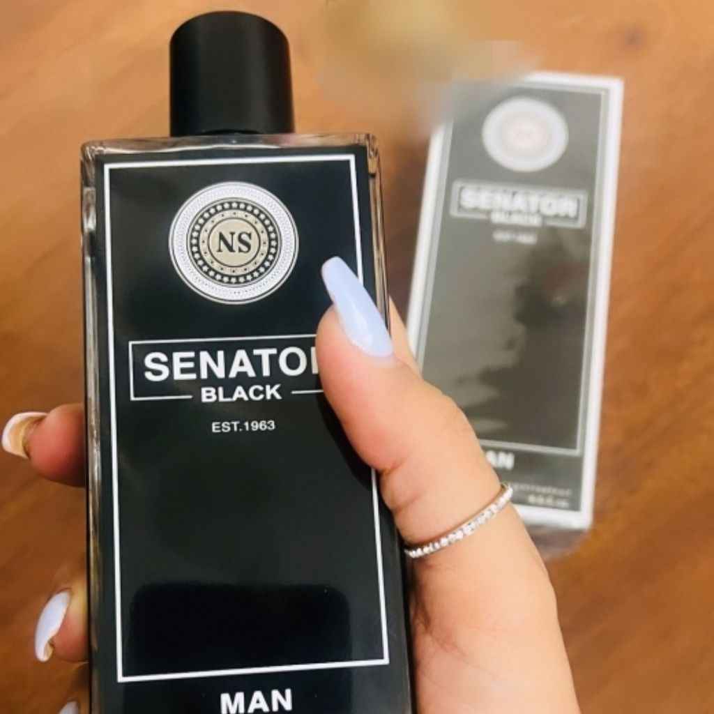 خرید آنلاین ادکلن SENATOR BLACK سناتور مشکی اصل مردانه با رایحه تند و خنک