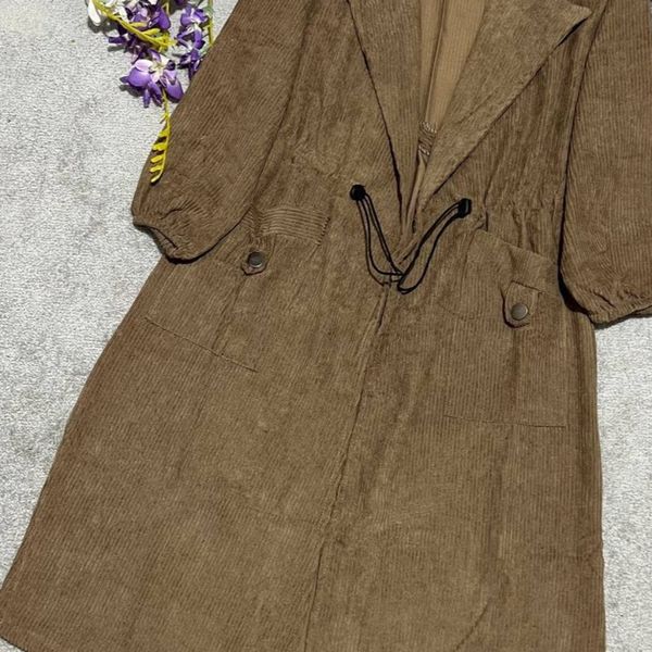 مانتو مخمل کبریتی حنا