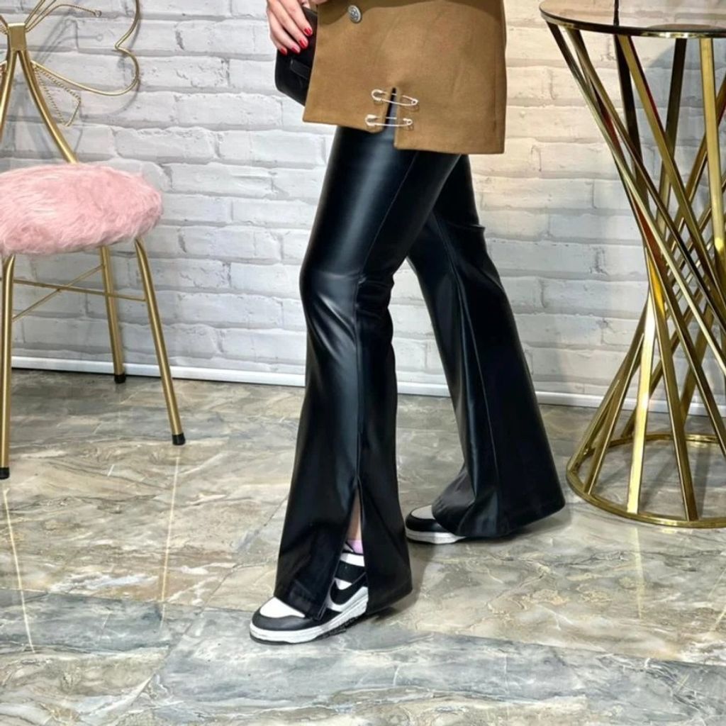 قیمت لگ زنانه دمپا چرم بغل چاک دار کد 603022