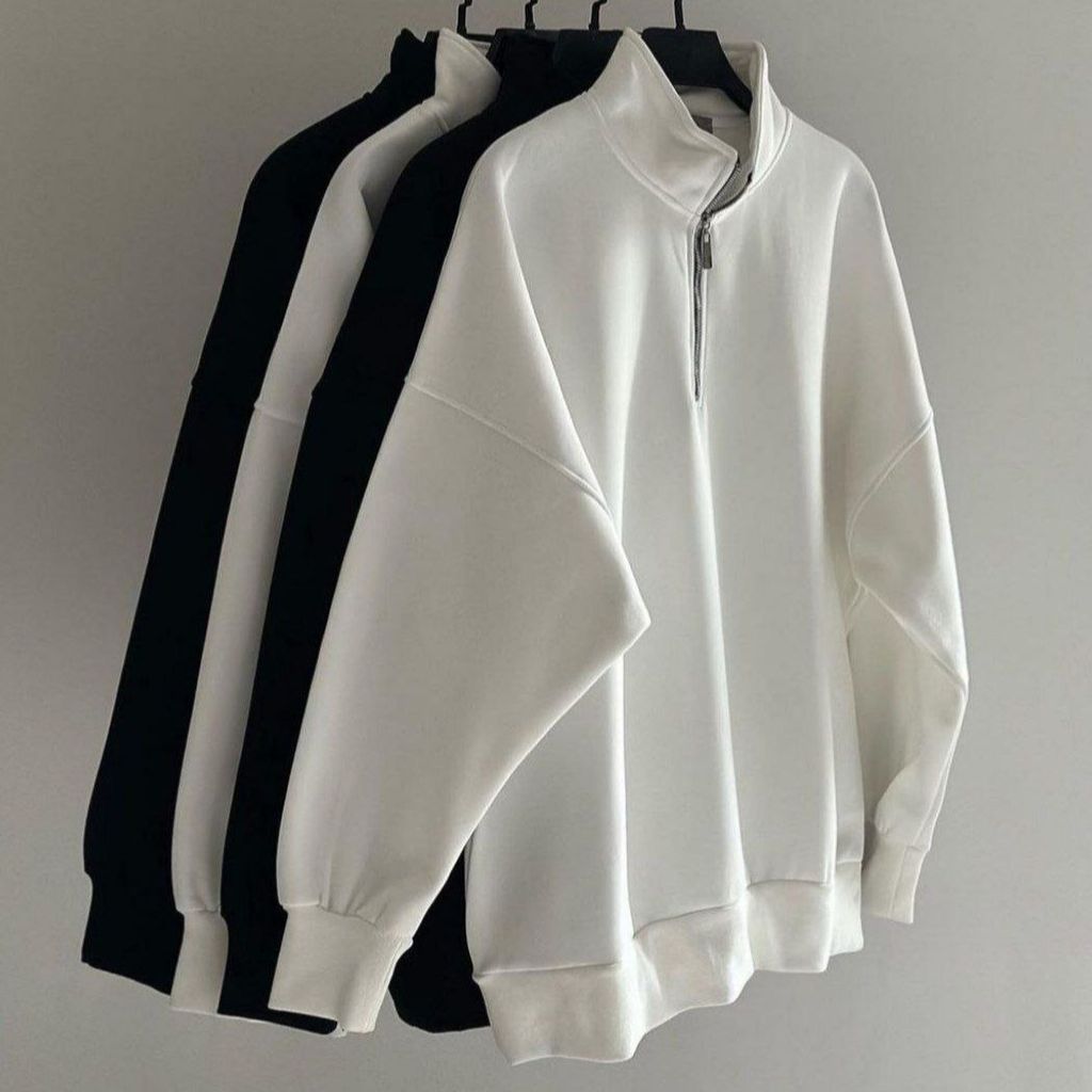 خرید انلاین هودی نیم زیپ‌ بیسیک