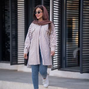 خرید انلاین مانتو کراش راه راه