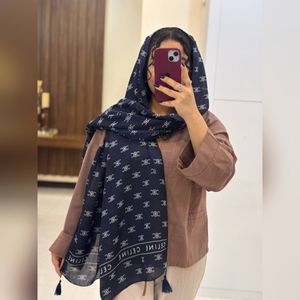 خرید اینترنتی شال تمام نخ طرح سلین