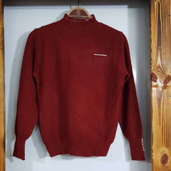 بافت مرواریدی یقه تور