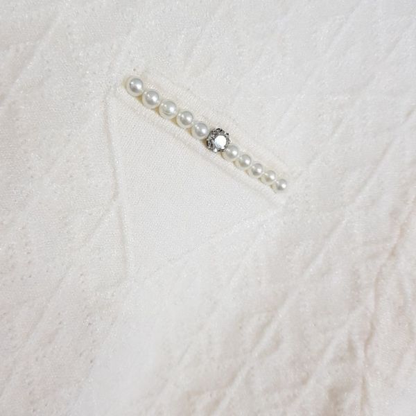 بافت مرواریدی یقه تور