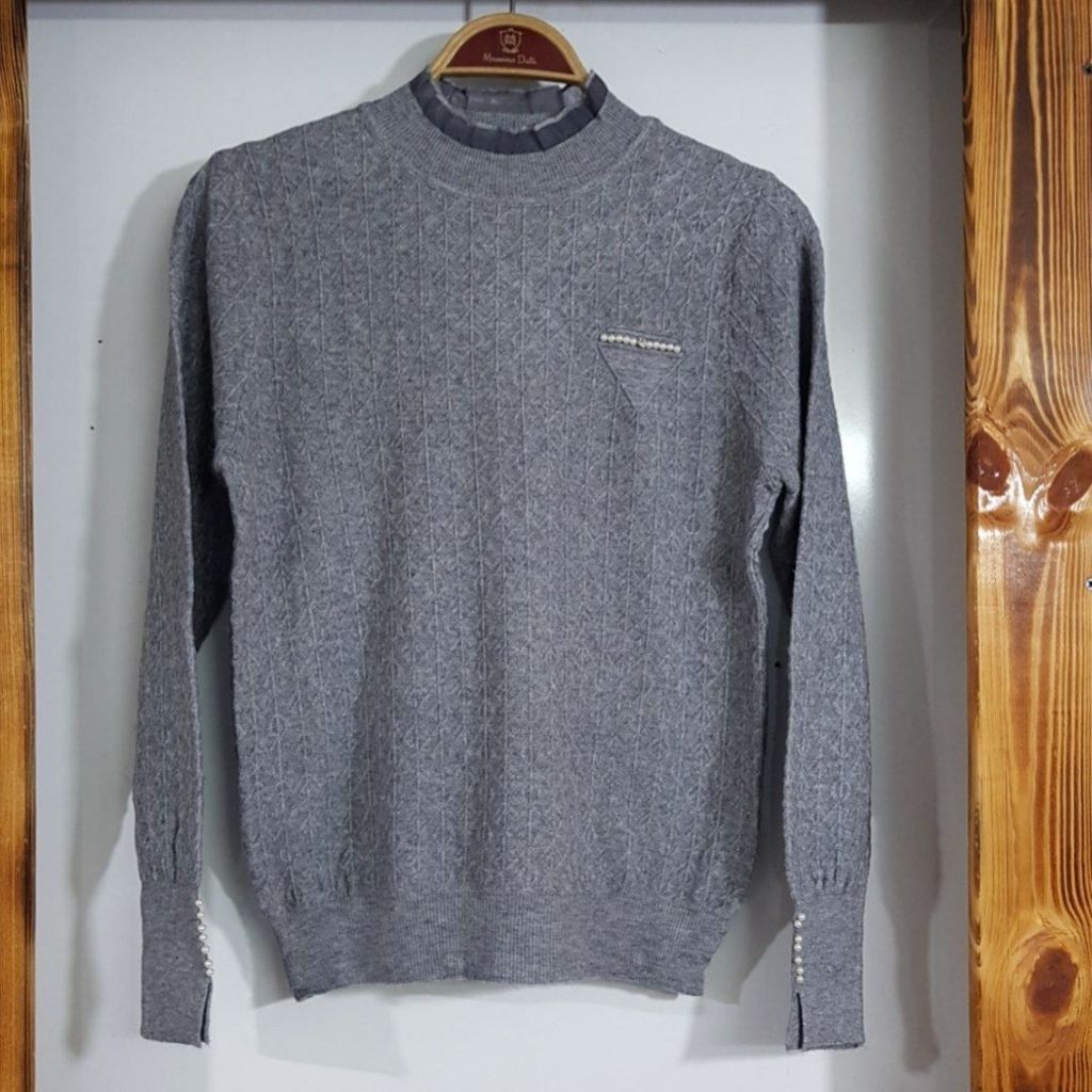 خرید انلاین بافت مرواریدی یقه تور