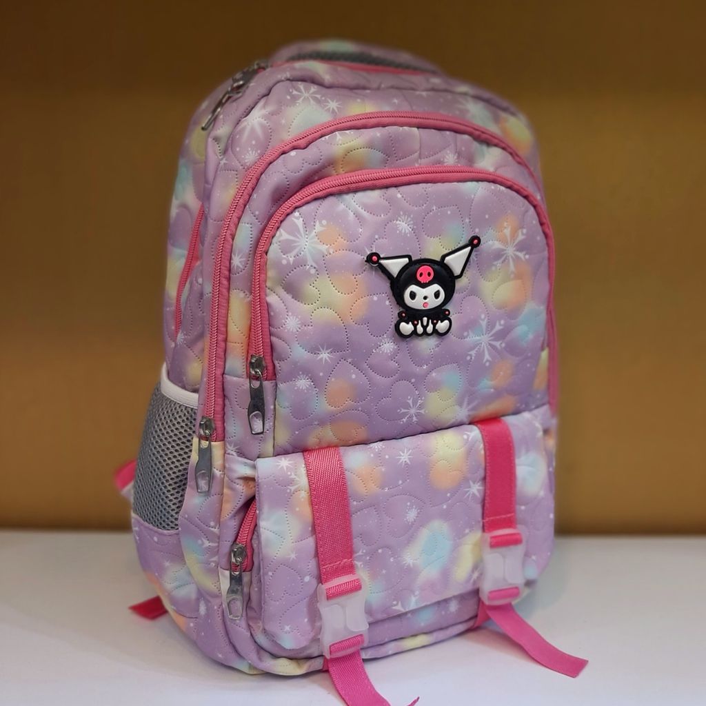 قیمت ارزان کوله پشتی Kuromi فانتزی رنگی