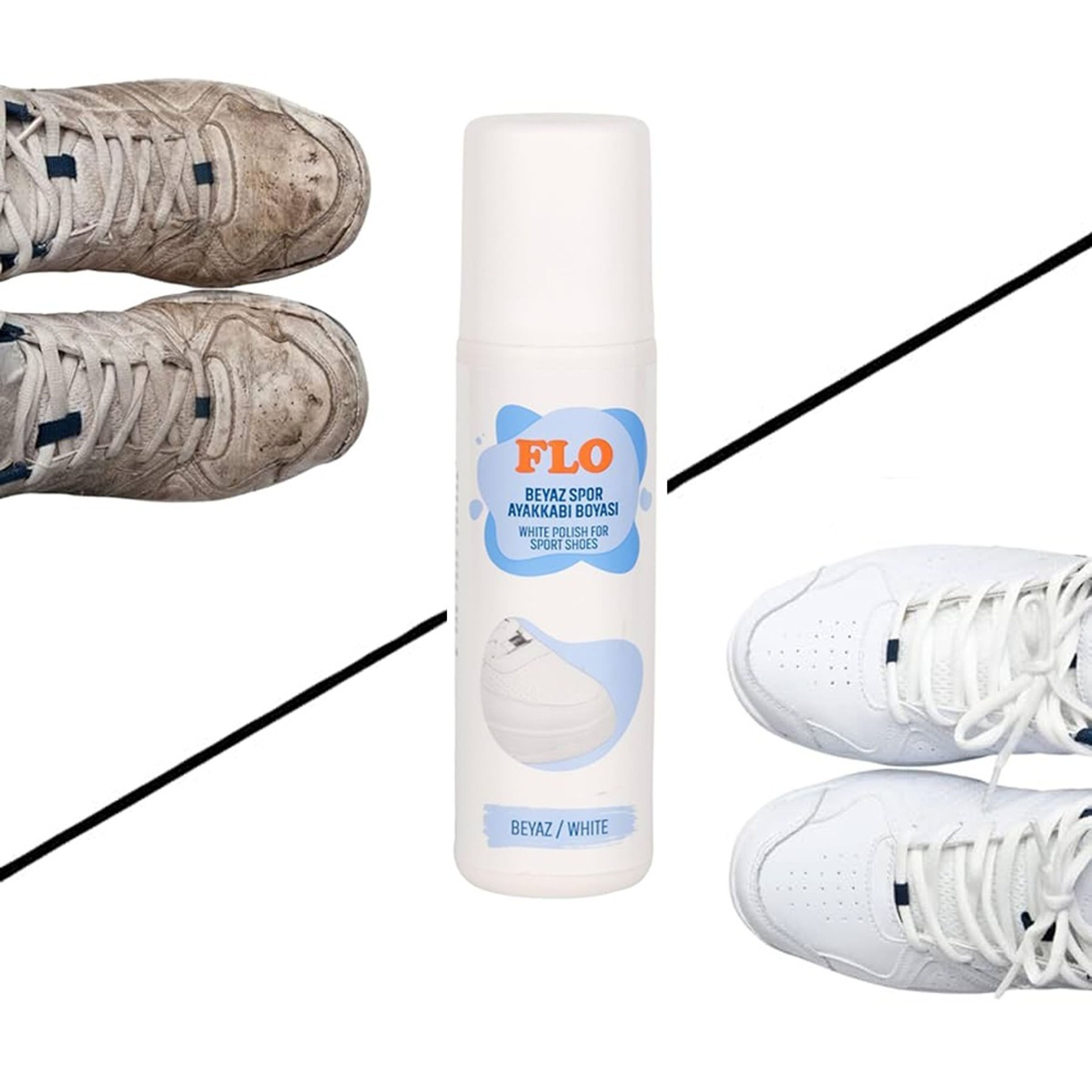 خرید اینترنتی واکس کفش سفید فلو white polish