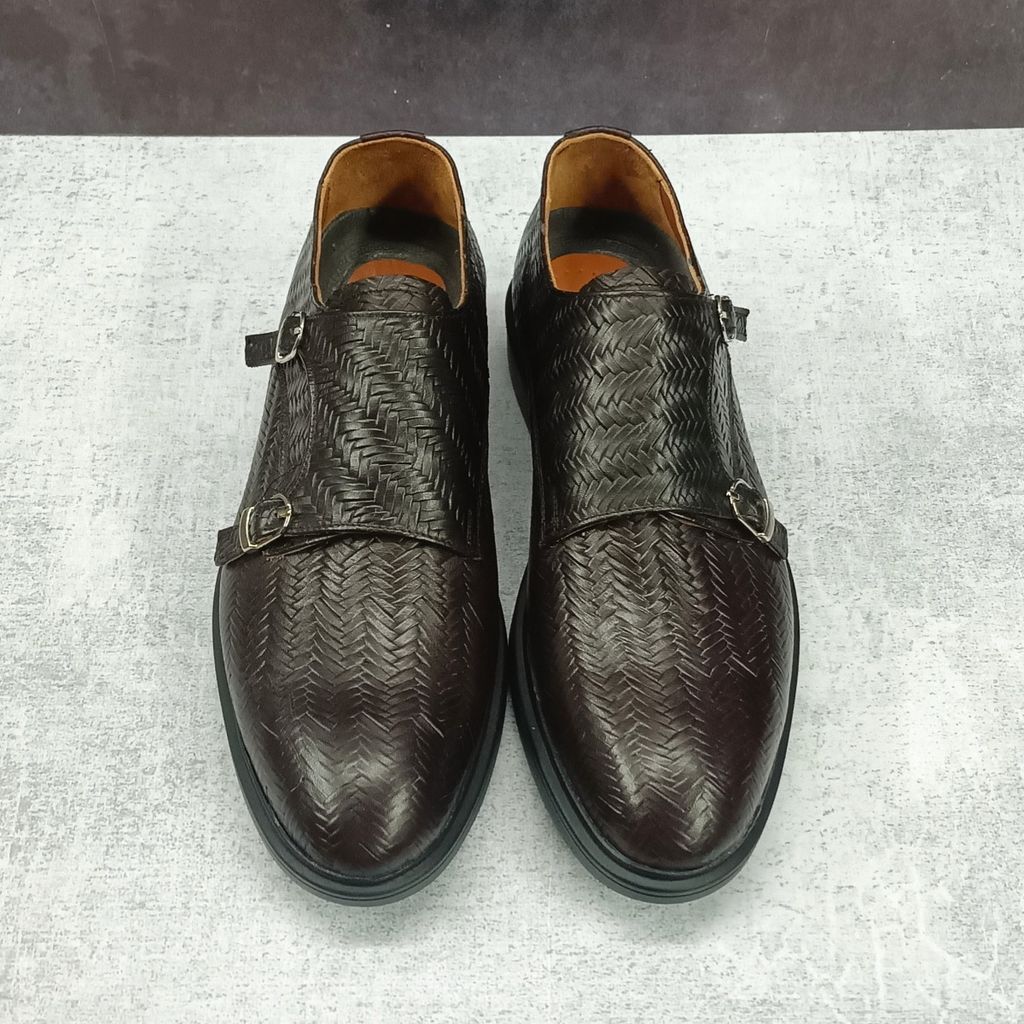 مشخصات کفش مردانه مجلسی چرم طبیعی مدل آلفردو حصیری ترک