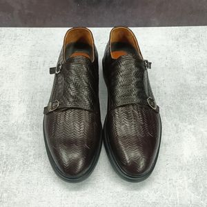 مشخصات کفش مردانه مجلسی چرم طبیعی مدل آلفردو حصیری ترک