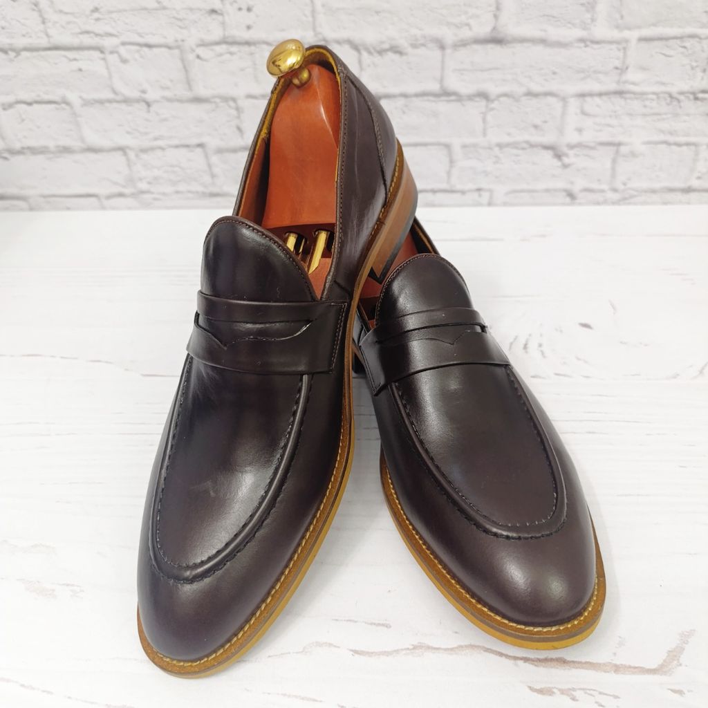 قیمت کفش مردانه  کالج چرم طبیعی دست دوز کاپری قهوه ای