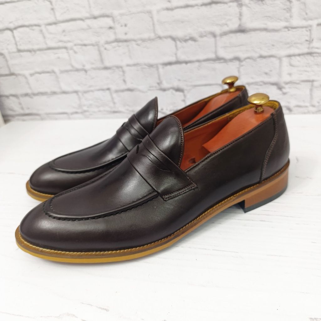 قیمت کفش مردانه  کالج چرم طبیعی دست دوز کاپری قهوه ای